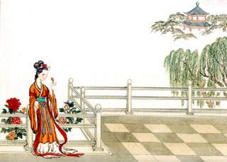 清平调 其三诗画欣赏